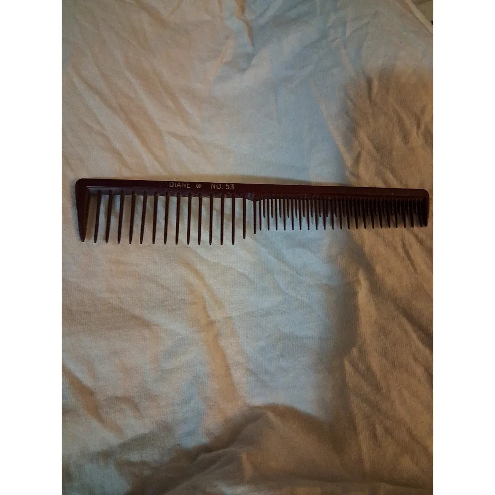 Vintage Comb Diane No. 53 Red Maroon Burgundy